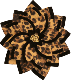 Black Velvet Leopard – Handmade Paper Flower