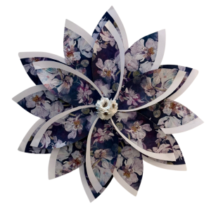 Blue and White Floral